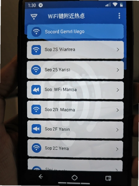 万能WiFi一键直连附近热点列表界面截图