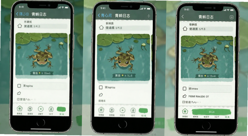 青蝌日志手机记录界面预览图