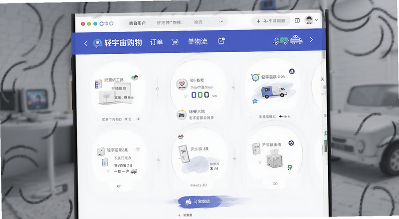 轻宇宙购物订单物流跟踪页面预览图