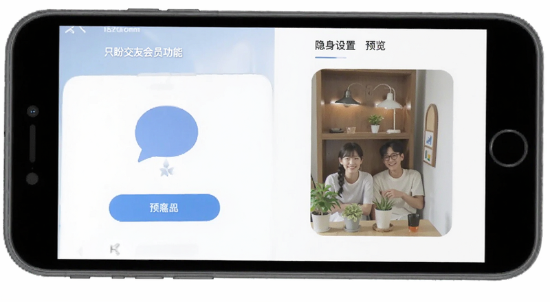 只盼交友会员功能与隐身设置预览图