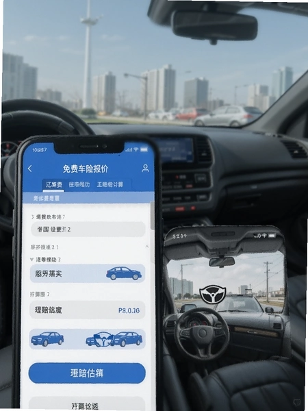 免费车险报价计算理赔估算界面