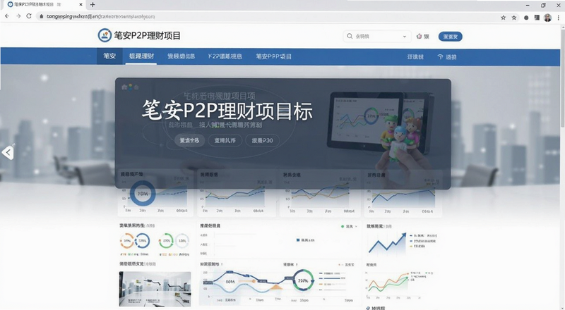 笔安P2P理财项目标的信息页面预览图