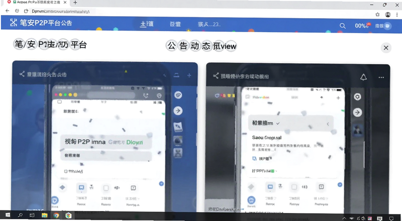 用户查看笔安P2P平台公告动态预览图