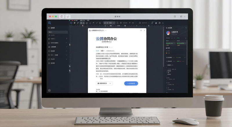 云鸽协同办公文档在线编辑与共享界面预览图