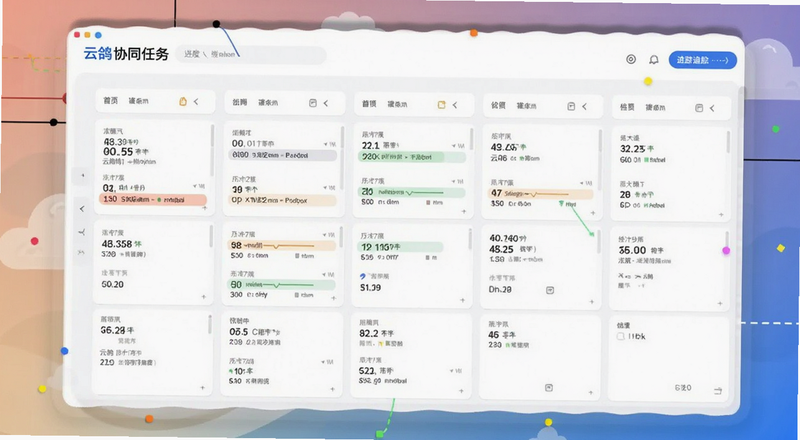 云鸽协同办公任务看板进度追踪界面预览图