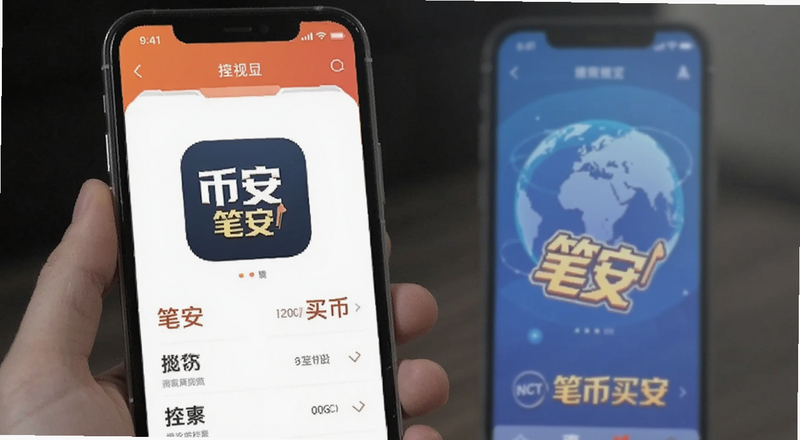笔安买币APP首页界面预览图