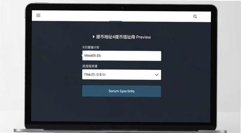 提币地址填写页面预览图