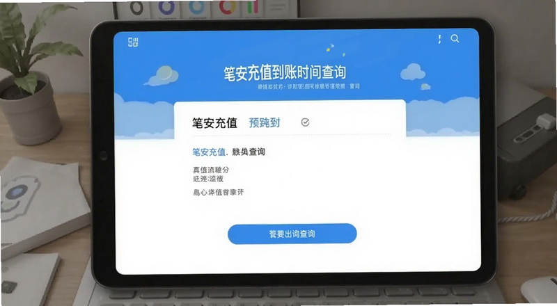 笔安充值到账时间查询页面预览图