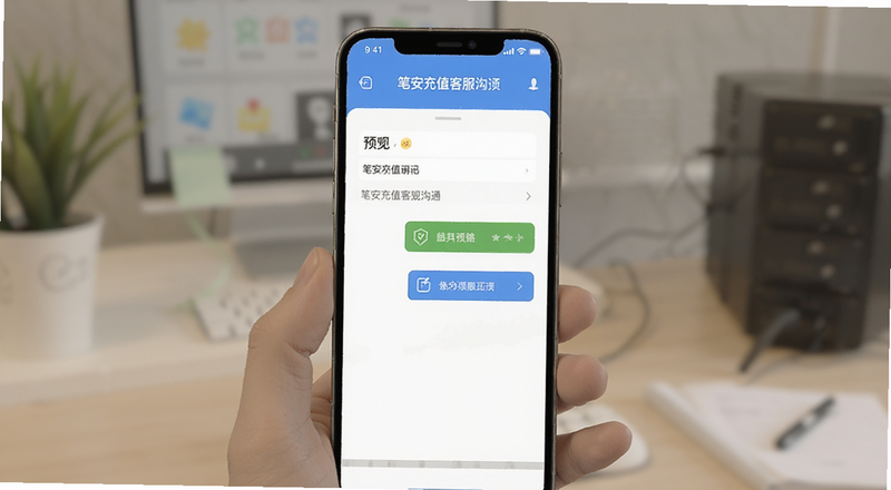 笔安充值客服沟通界面预览图