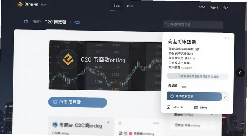 币安C2C商家选择页面预览图