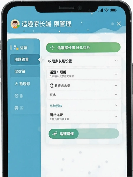 适趣家长端权限管理设置页面