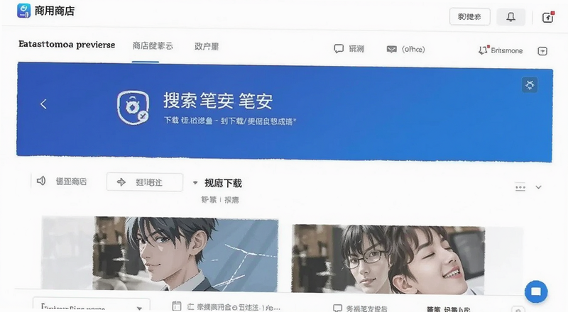 应用商店搜索笔安下载页面预览图