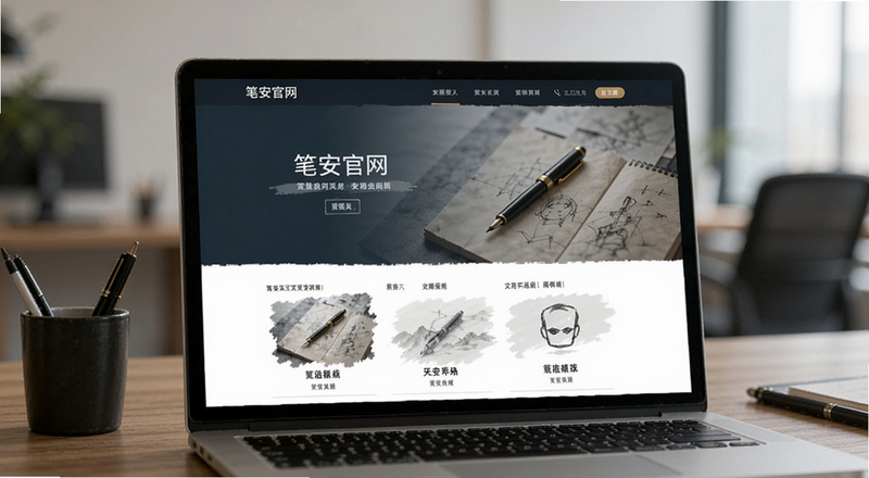 笔安官网首页界面预览图