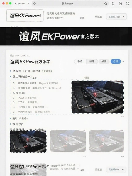���EKPower�ٷ��汾��Ϣҳ��Ԥ��ͼ