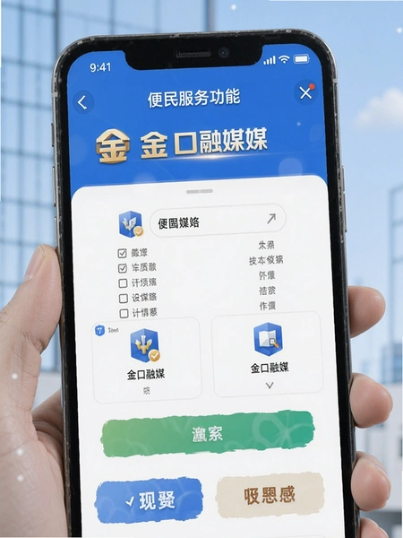金口融媒便民服务功能页面