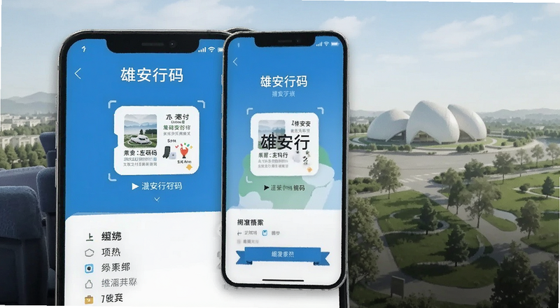 雄安行乘车码开通绑定支付页面预览图