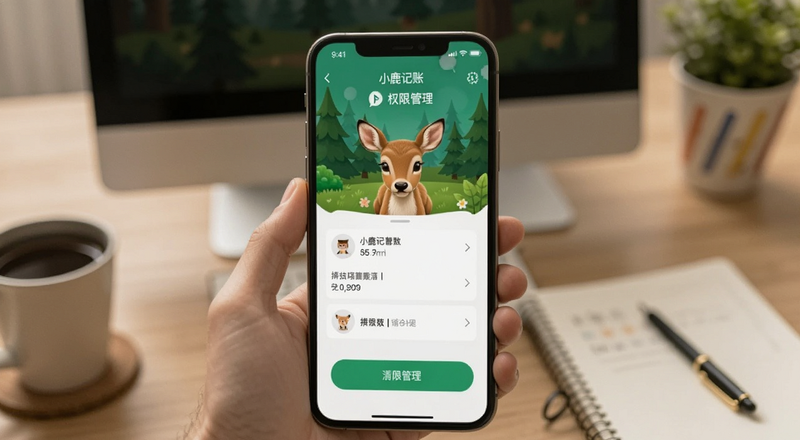 小鹿记账应用权限管理界面