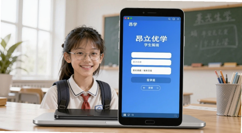 昂立优学学生端登录界面预览图