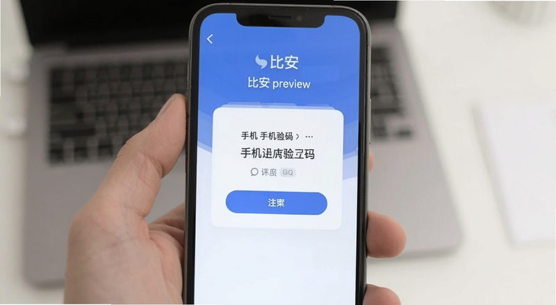 比安注册手机验证码界面预览图