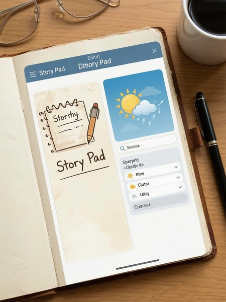 Story Pad�ռǱ��༭����չʾͼƬ������ѡ����