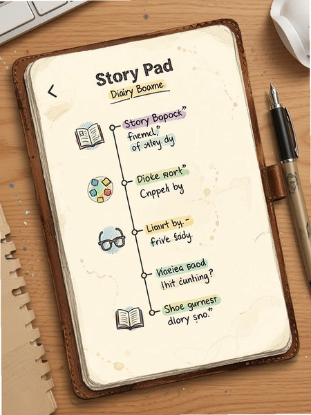 Story Pad�ռǱ�ʱ���߻ع˽���ʾ��ͼ