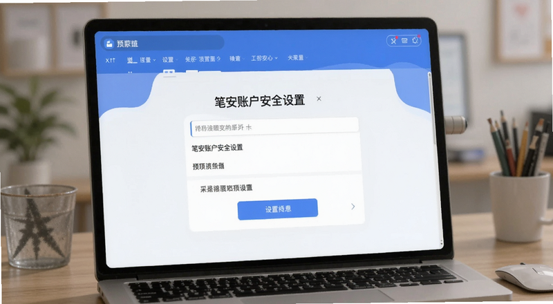 笔安账户安全设置页面预览图