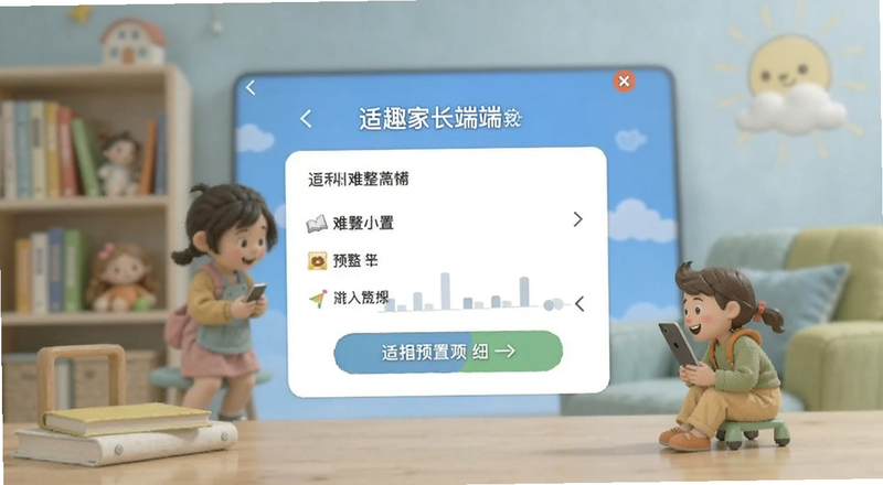 适趣家长端难度调整设置预览图