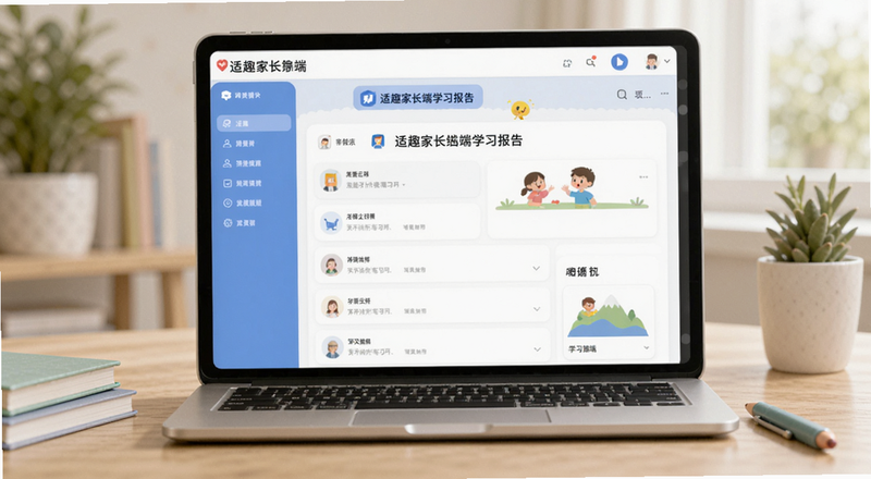适趣家长端学习报告界面预览图