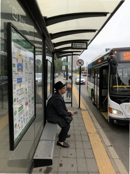 我需要路书 公交站停车接客