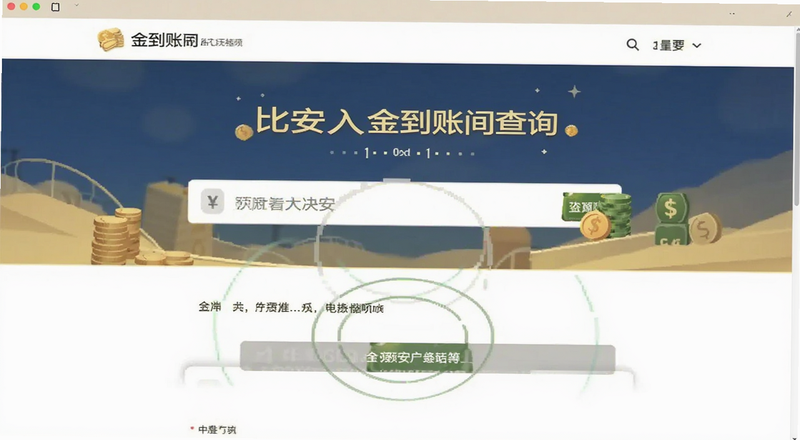 比安入金到账时间查询页面预览图