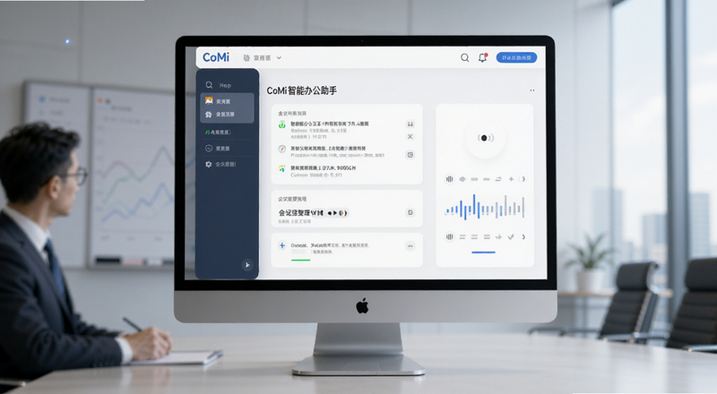 CoMi智能办公助手会议纪要整理界面预览图