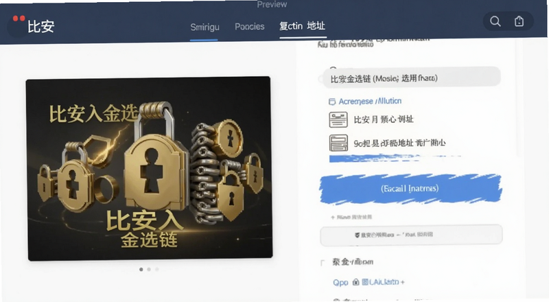 比安入金选链和复制地址界面预览图