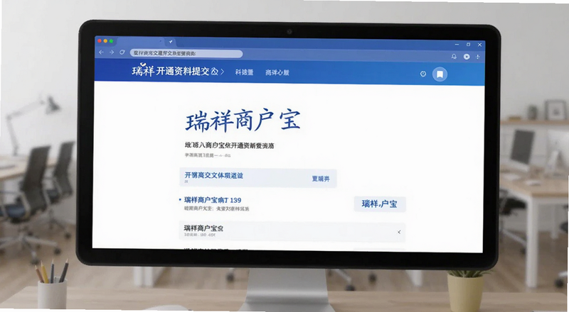 瑞祥商户宝开通资料提交页面预览图