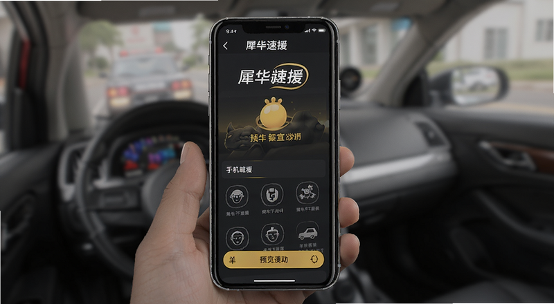 犀牛速援手机端叫救援界面预览图