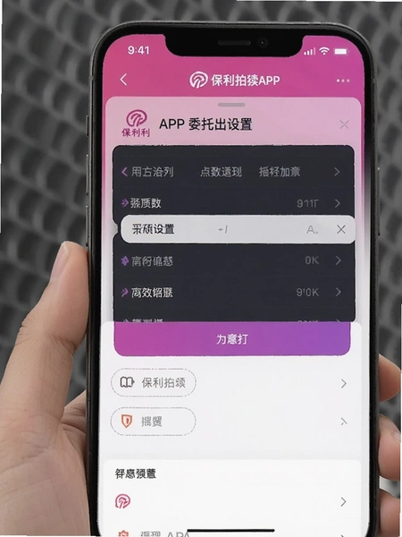 保利拍卖APP委托出价设置界面预览图