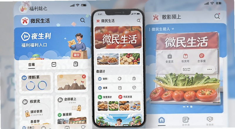 微民生活首页福利入口界面预览图
