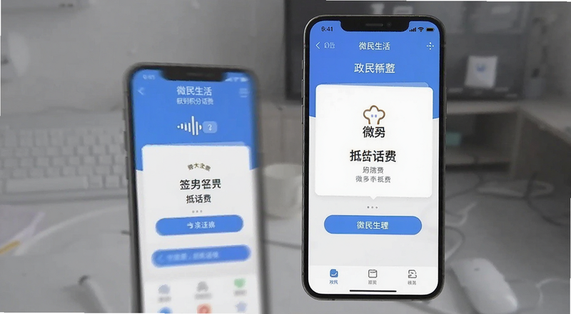 微民生活签到积分抵话费页面预览图