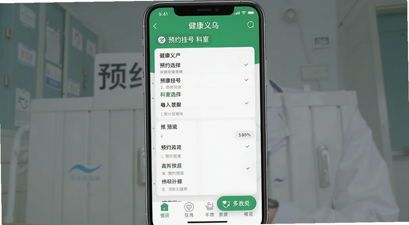 健康义乌app预约挂号科室选择预览图