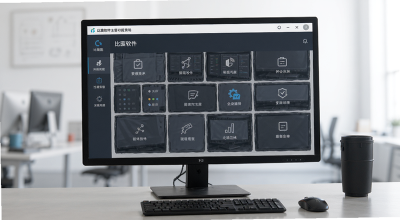 比安软件主界面功能布局预览图