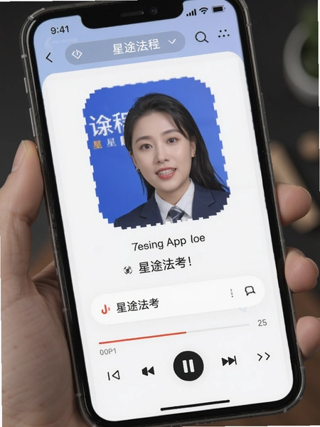 星途法考app课程播放页面