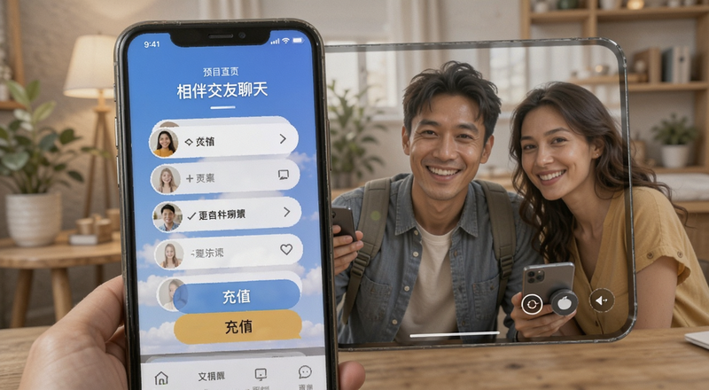 相伴交友聊天界面充值页面预览图