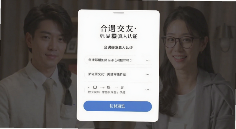 合遇交友真人认证页面截图预览图