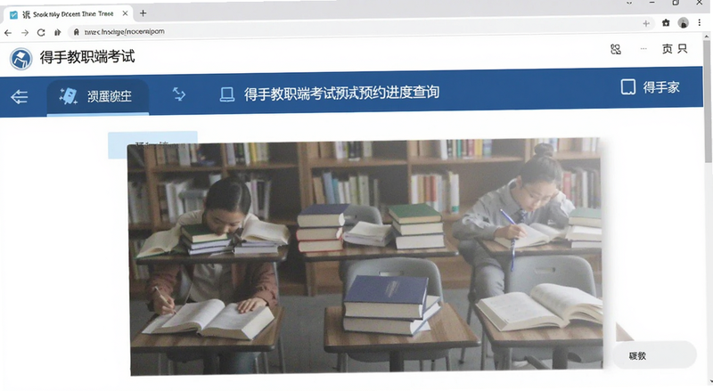 得手教职端考试预约进度查询界面预览图