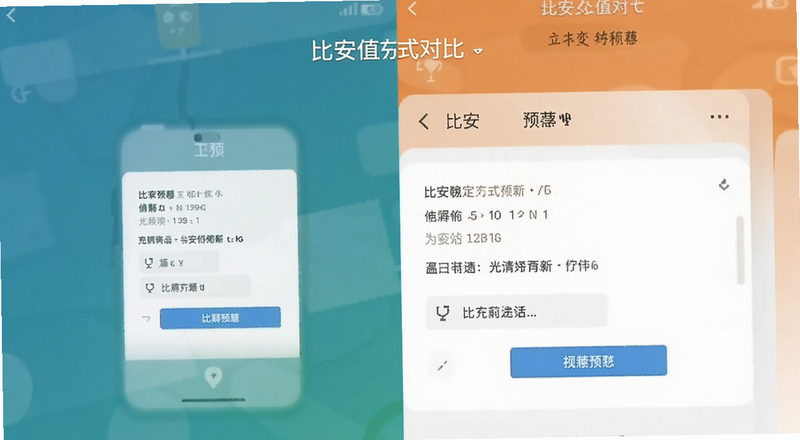比安充值方式对比界面预览图