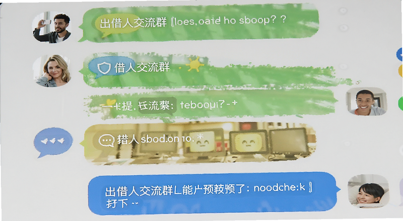 出借人交流群聊天记录预览图