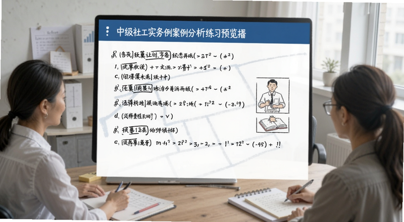 中级社工实务案例分析题练习预览图