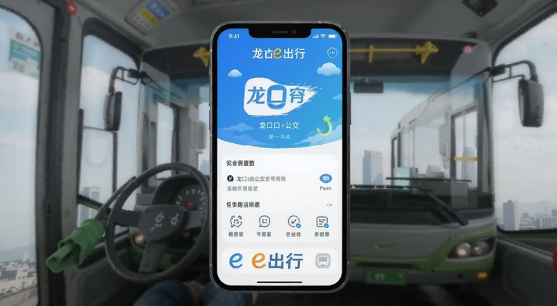 龙口公交e出行App首页界面预览图