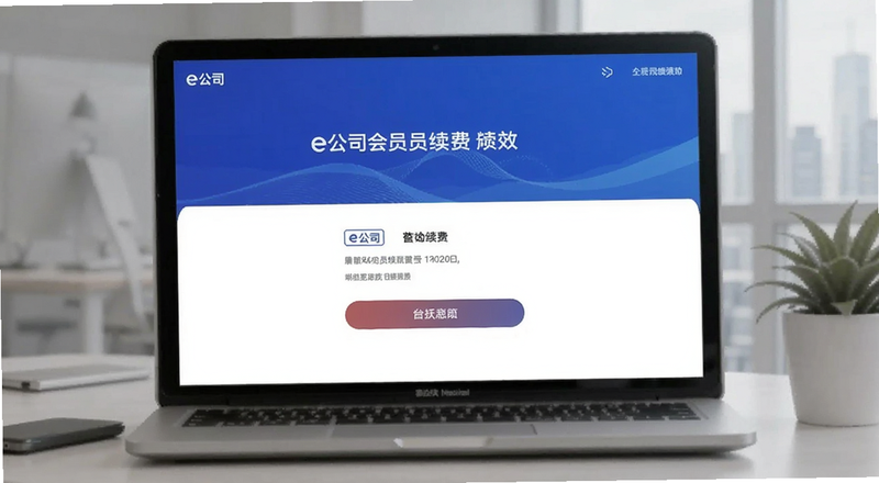 e公司会员续费页面预览图