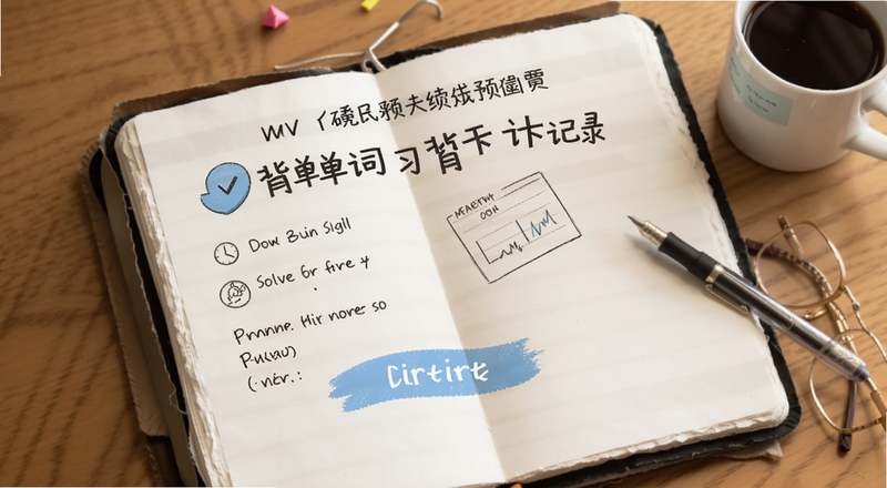 背单词复习计划打卡记录预览图