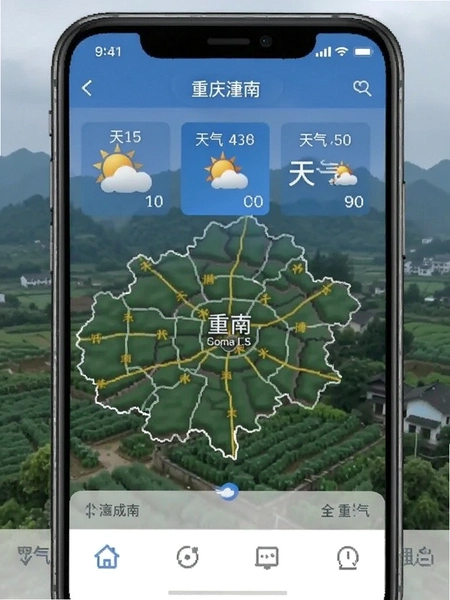 重庆潼南 天气预报 界面截图